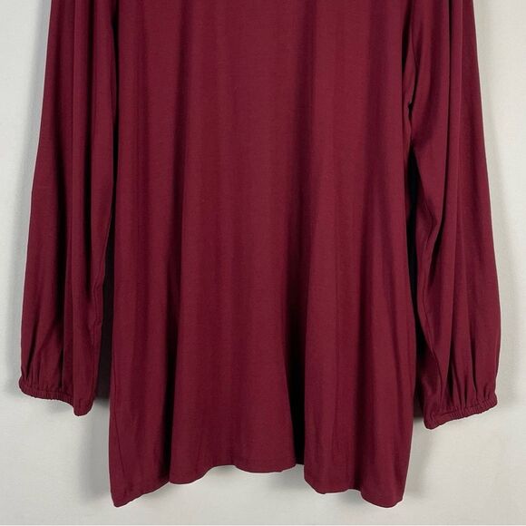Soft Surroundings Adornment Velvet Trim Tunic Top‎ XL NEW Studded Jersey Knit - Picture 11 of 12
